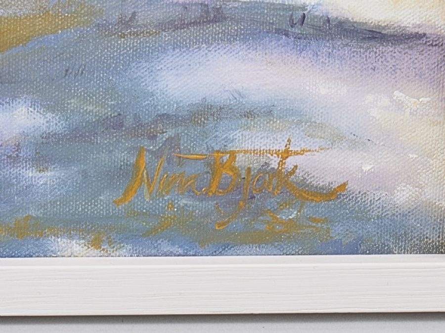 Artwork by Nina Björk, Sjöbris, Made of Oil on canvas