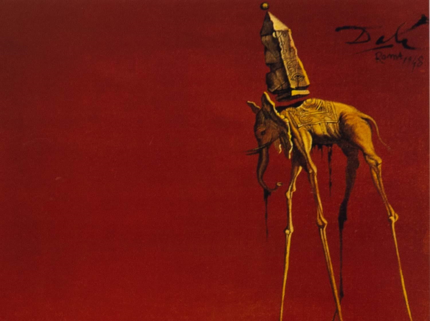 Artwork by Salvador Dalí, The Elephants, Made of Print