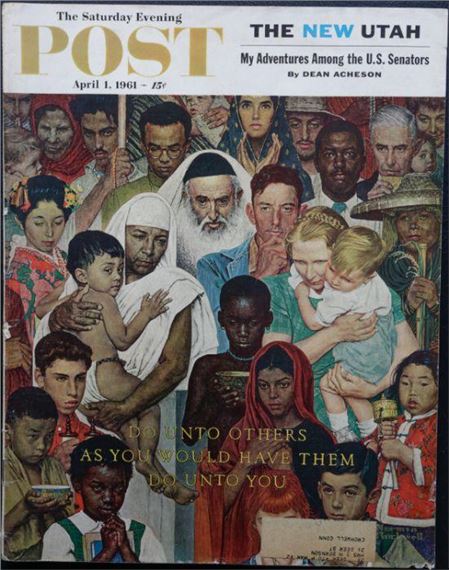 A collection of 20 issues of The Saturday Evening Post with illustrated covers by Rockwell. To include four issues from 1961, two issues from 1962