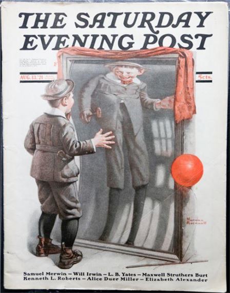 A collection of 16 issues of The Saturday Evening Post with illustrated covers by Rockwell. To include three issues from 1921 (inc. two duplicates of the Christmas issue) by Norman Rockwell, 1921, 1922, 1923