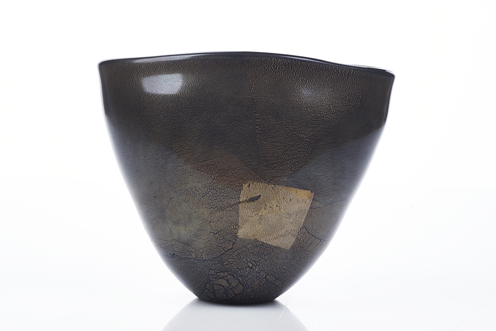 Artwork by Brian Hirst, Three Vases, Made of blown and engraved glass