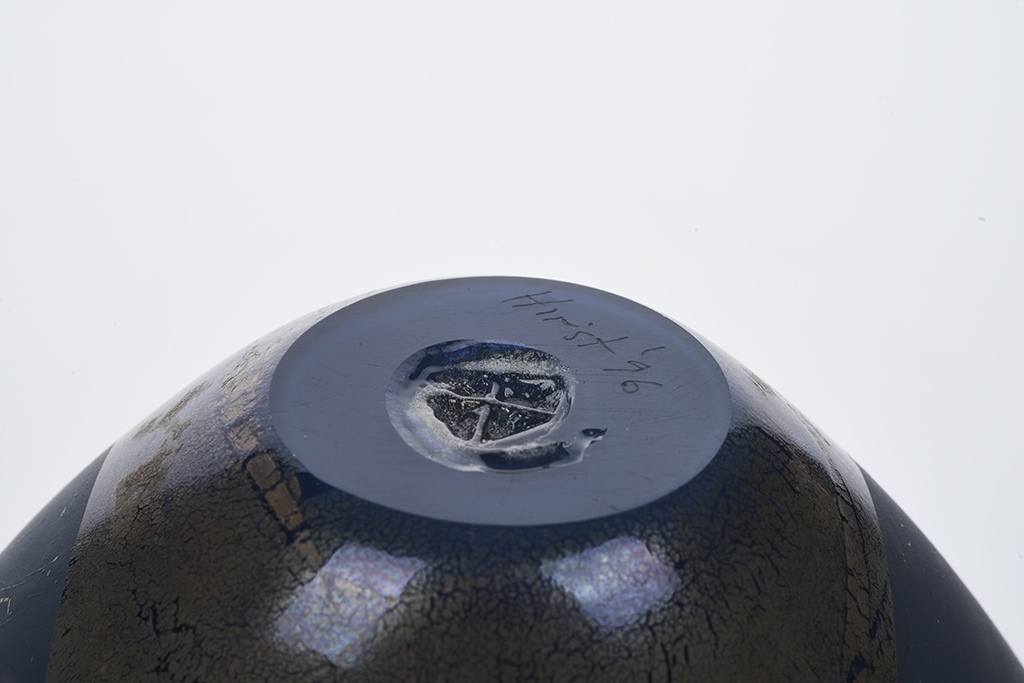 Artwork by Brian Hirst, Three Vases, Made of blown and engraved glass