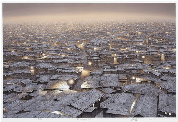 도시-사라지는 풍경 by Joung Young-Ju, 2021