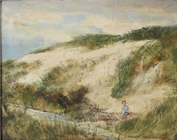 Beach scene by Dudley Morris