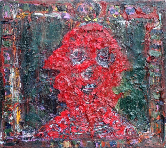 Artwork by Pélagie Gbaguidi, Spectre, Made of Oil on isorel