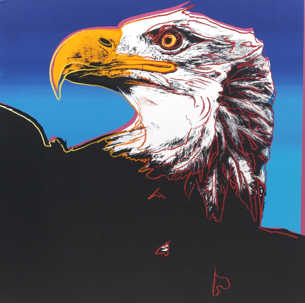 Andy Warhol | Bald Eagle from the Endangered Species suite (1983