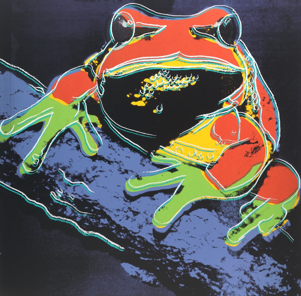 Andy Warhol | Pine Barrens Tree Frog from the Endangered Species suite ...
