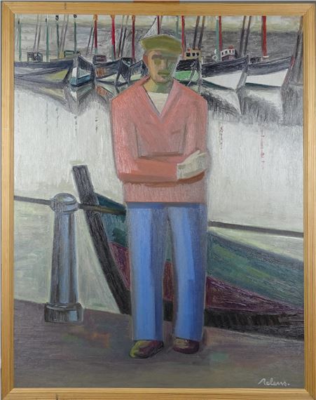 De visser by Gaston Relens