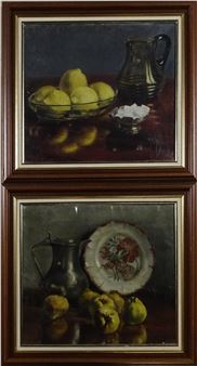 Nature morte aux coings; -Les citrons - Marcelle Doneux