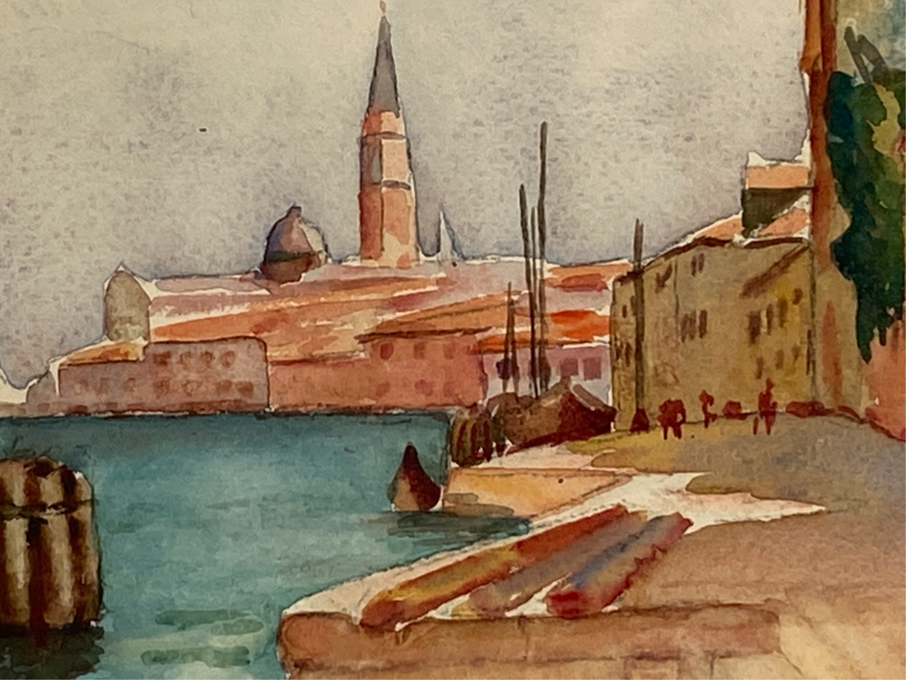 J. Butera | J. BUTERA 1936 EUROPEAN SCENE WATERCOLOR (1936) | MutualArt