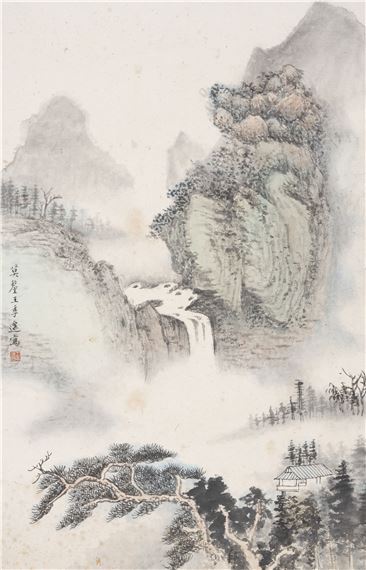 Songgu Liuquan by Wang Jiqian