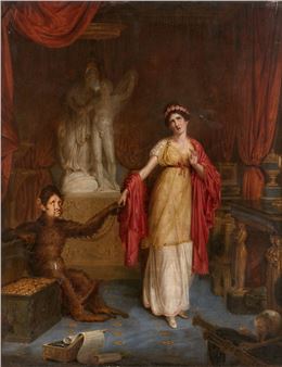 La belle et la bête : allégorie satyrique de Thomas Hope et de son épouse Louisa - Thomas Hope