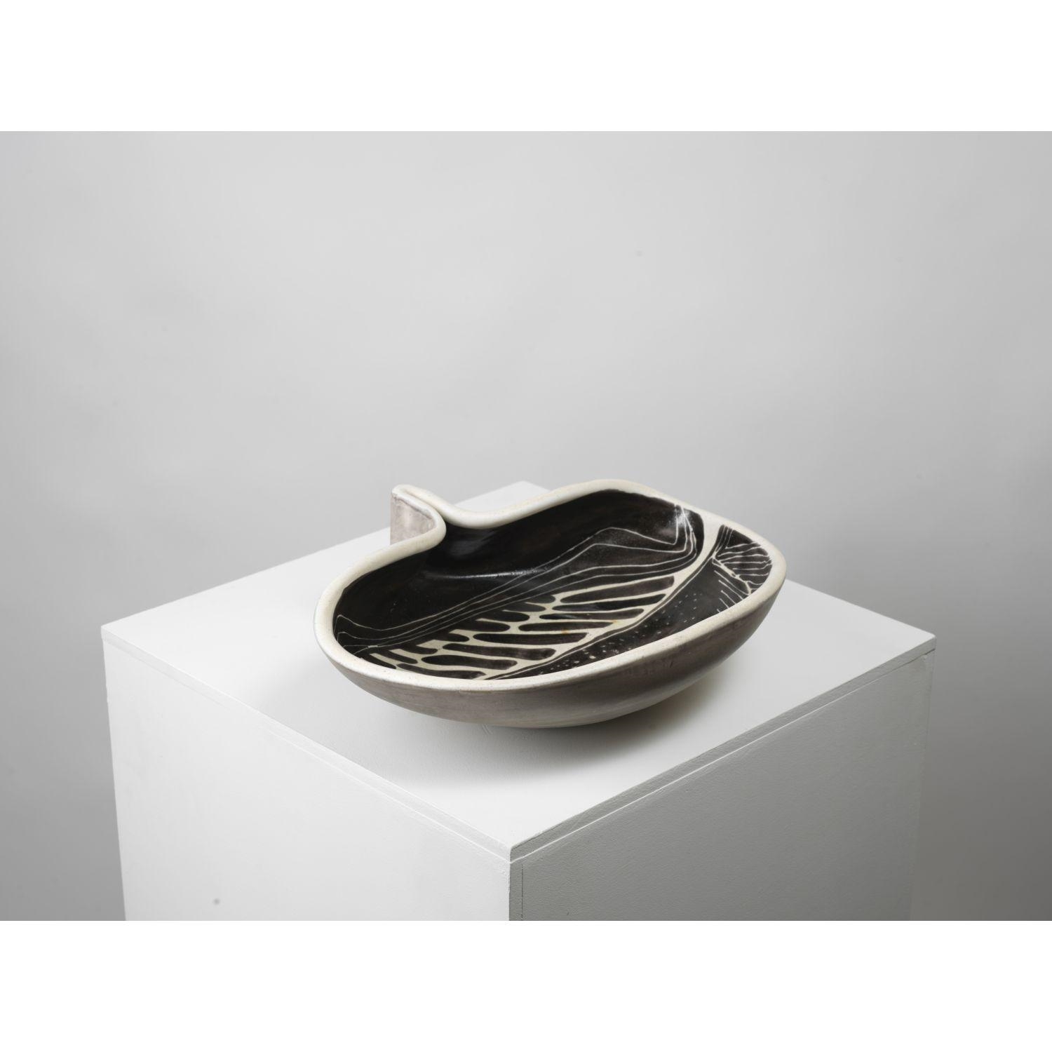 Grande coupe céramique d'art années 50-60 vinta