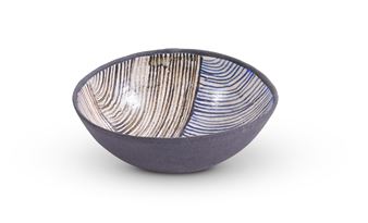 A STONEWARE AND DECORATED BOWL - Lidia Serra