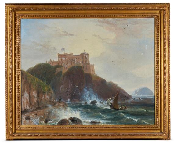 A VIEW OF CULZEAN CASTLE ON THE AYRSHIRE COAST by William Daniell