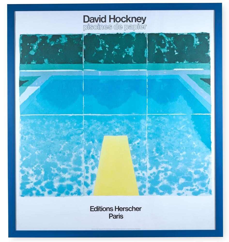 David Hockney | Piscines de Papier | MutualArt