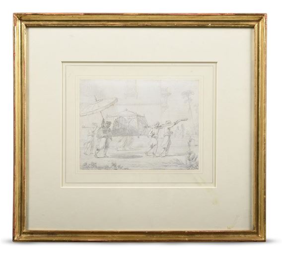 INDIANS CARRYING A PALANQUIN