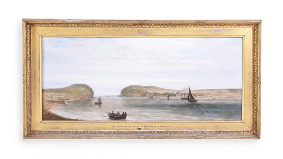 The town and entrance to the bay of Cromarty by William Daniell
