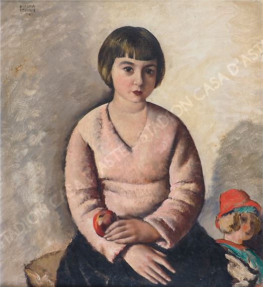 Ragazza con mela e bambola by Dyalma Stultus, 33