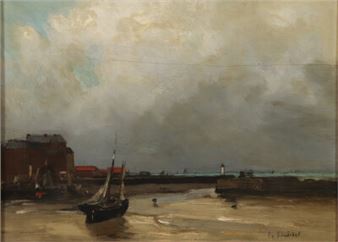 Le port à marée basse - F. Sénéchal