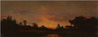 Théodore Rousseau | Landscape (1842) | MutualArt