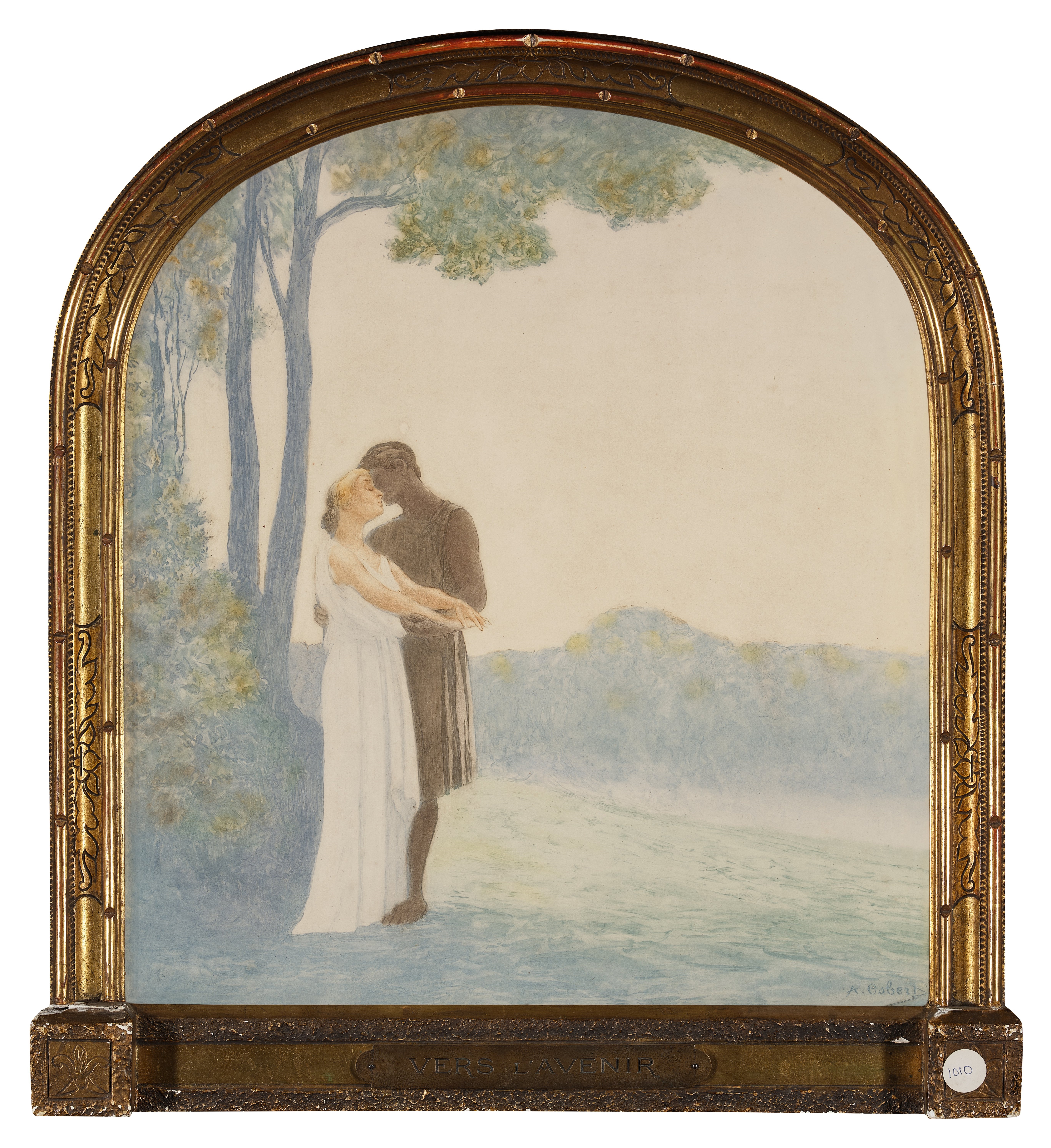 Artwork by Alphonse Osbert, Vers l'avenir, Made of watercolor