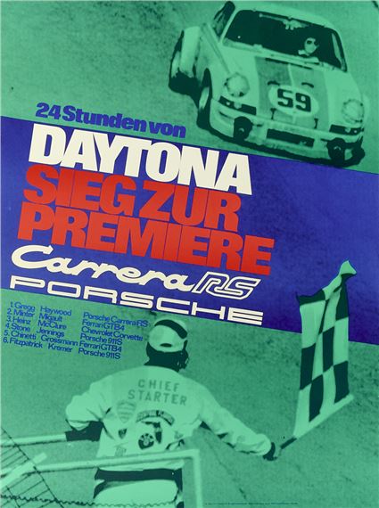 Affiche Originale Porsche Strenger Course Nürburgring 1970 - Format 30x40 Cm, Vintage, Pour Collectionneurs