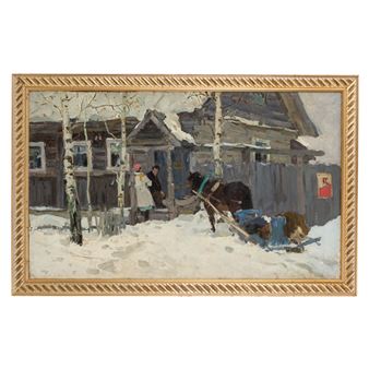 Vicino all'uscio - Anatoliy Aleksandrovich Plamenitskiy