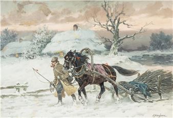 W drodze z chrustem - Edward Mesjasz