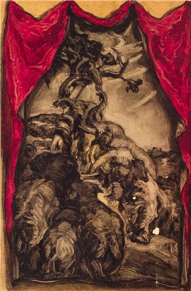 Elefantes. Simbad el Marino by José Mariá Sert y Badiá, 1924