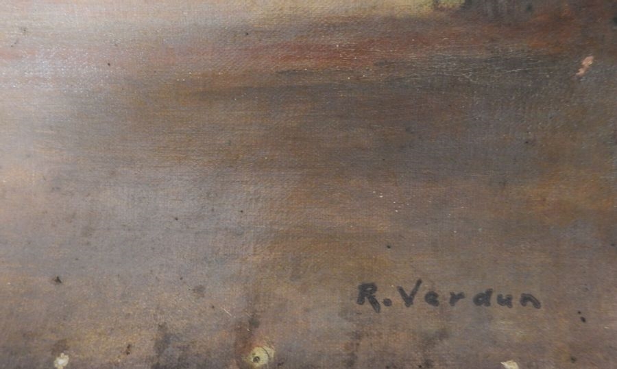 Raymond Jean Verdun a view in the mountains and a theatrical gallery