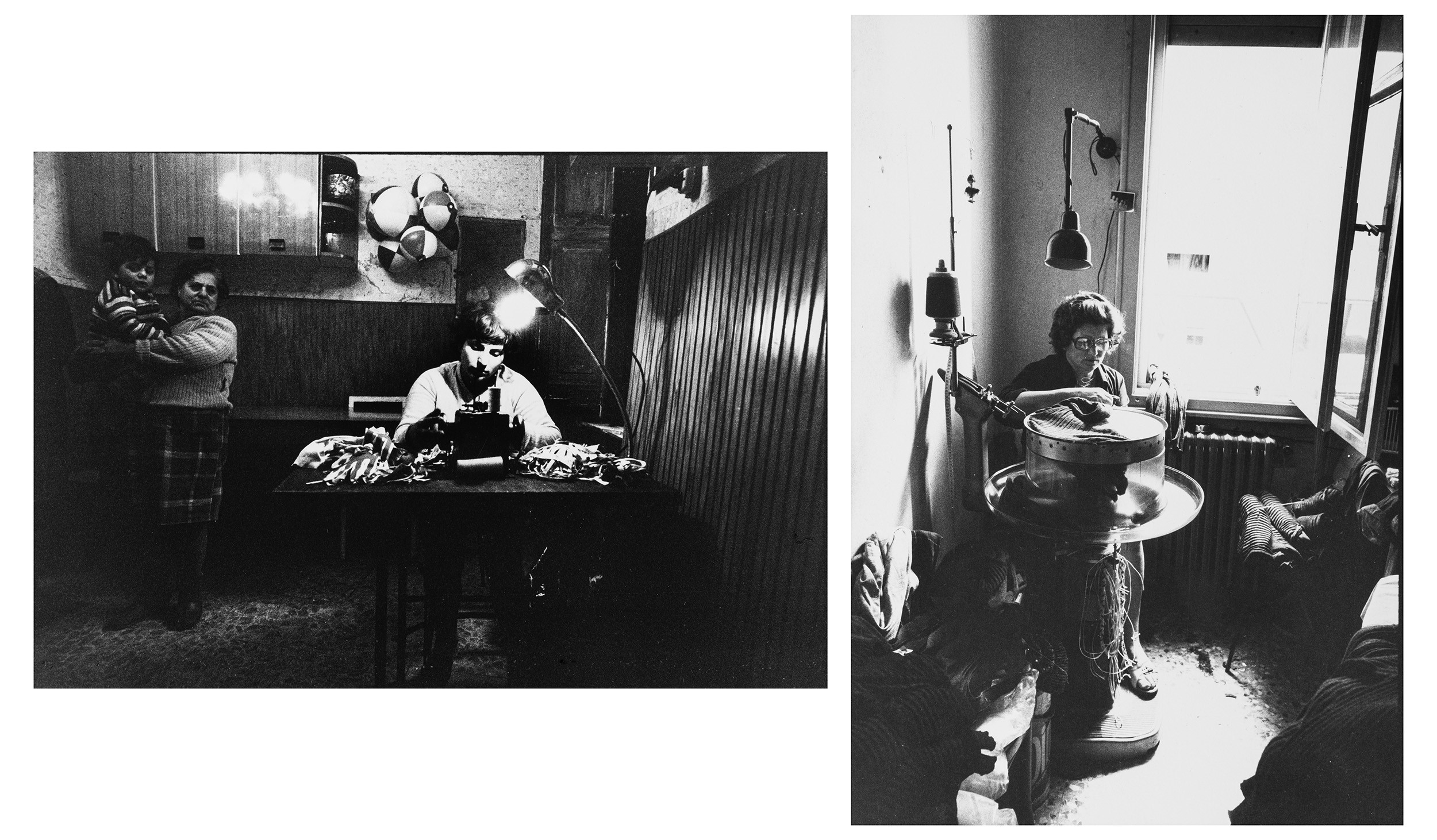 Artwork by Liliana Barchiesi, Emilio Tremolada, Lavoro a domicilio, Made of vintage gelatin silver prints