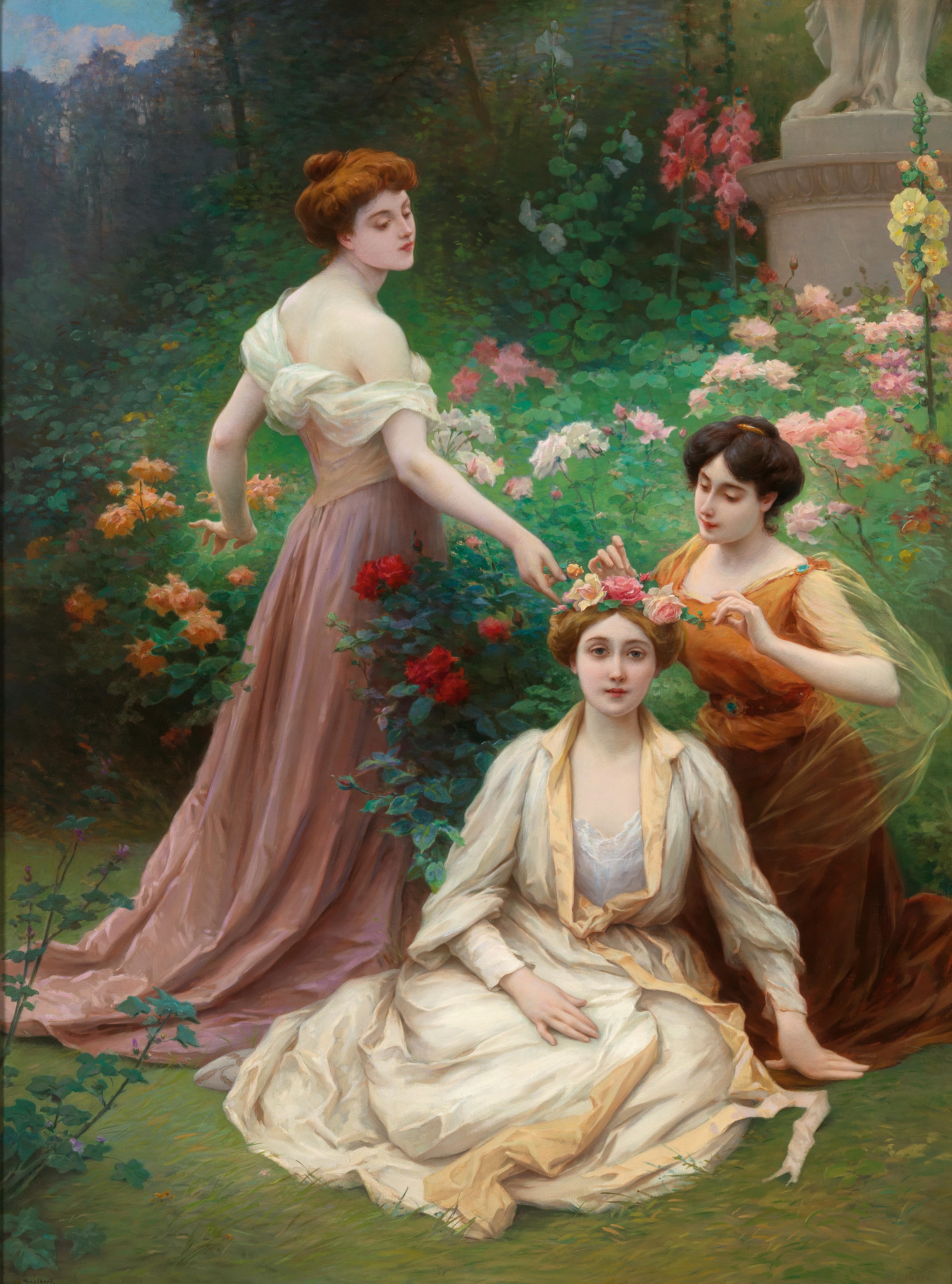Artwork by Jules Scalbert, Provenance:, Made of oil on canvas