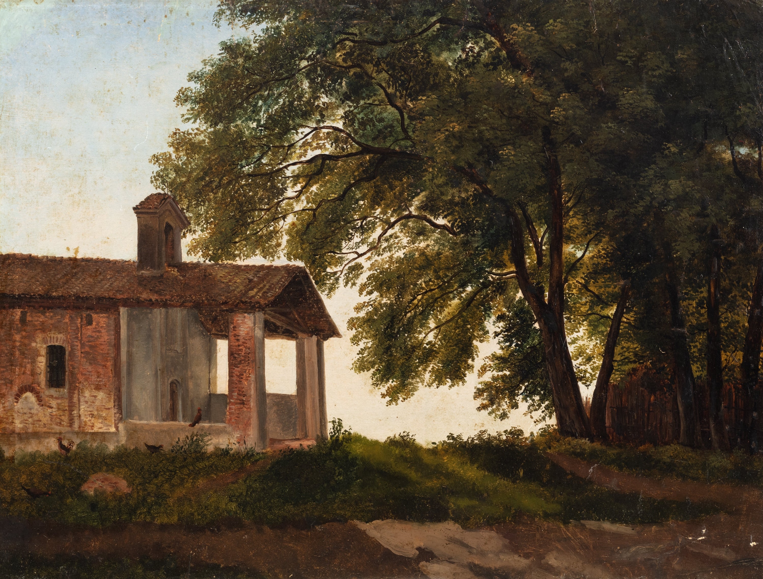 Chapel in the countryside by Giuseppe Haimann