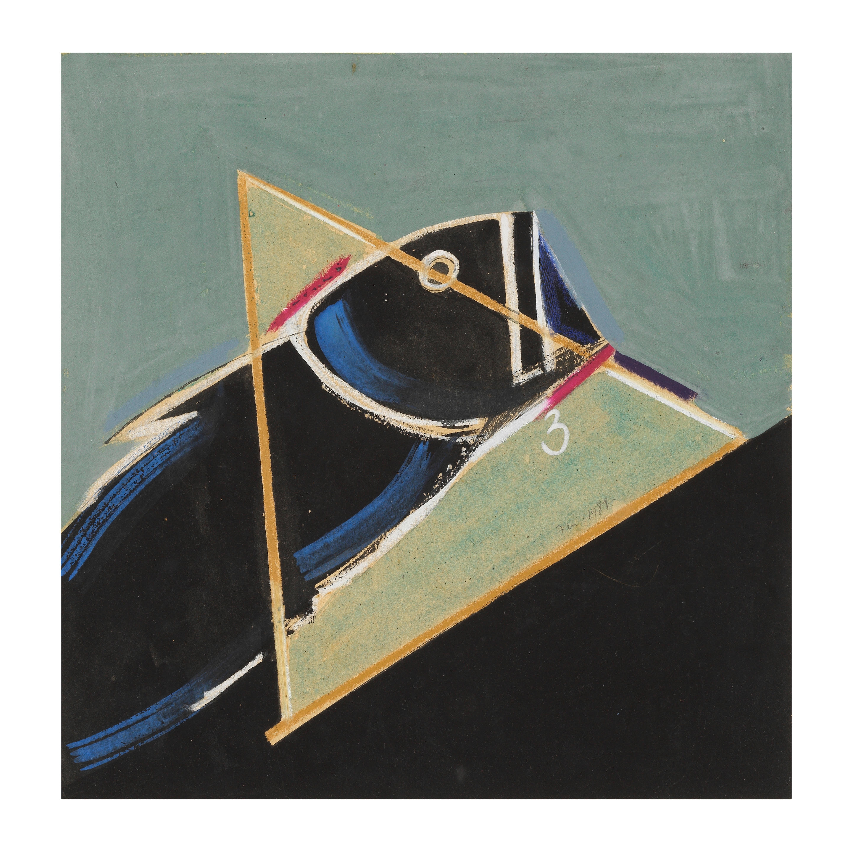 Edik Steinberg | Composition avec un poisson/ Composition with a fish ...