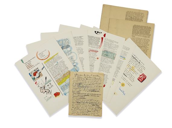 Lettre sur la vie, l'amitié, l'amour, le bonheur. S.l., Maurice Lemaître by Maurice Bismuth Lemaître, 1970