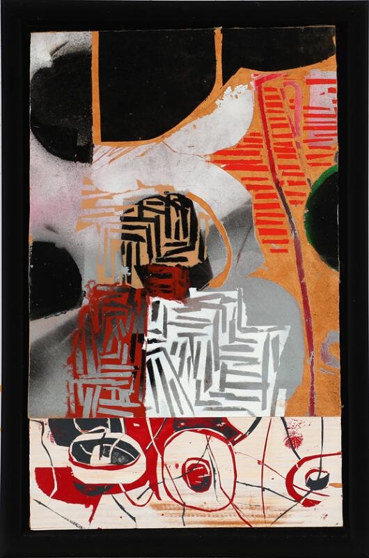 Artwork by Hanni Bjartalíð, Composition, Made of Mixed media on board