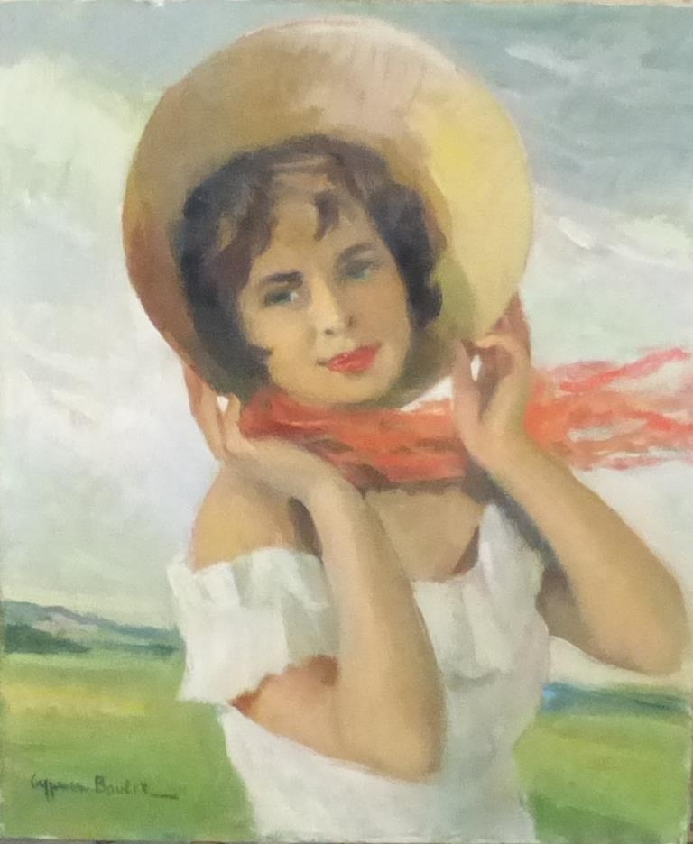 cyprien-eug-ne-boulet-jeune-fille-au-chapeau-mutualart
