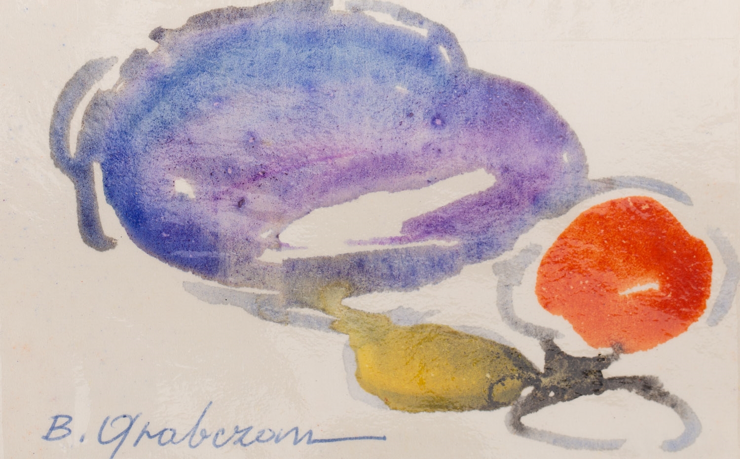 Artwork by Boleslaw Grabczan, Composition watercolour/paper, Made of watercolour/paper