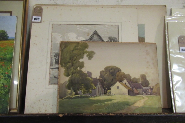 Artwork by G. Cooper, QUANTITY OF G COOPER WATERCOLOURS, Made of WATERCOLOURS