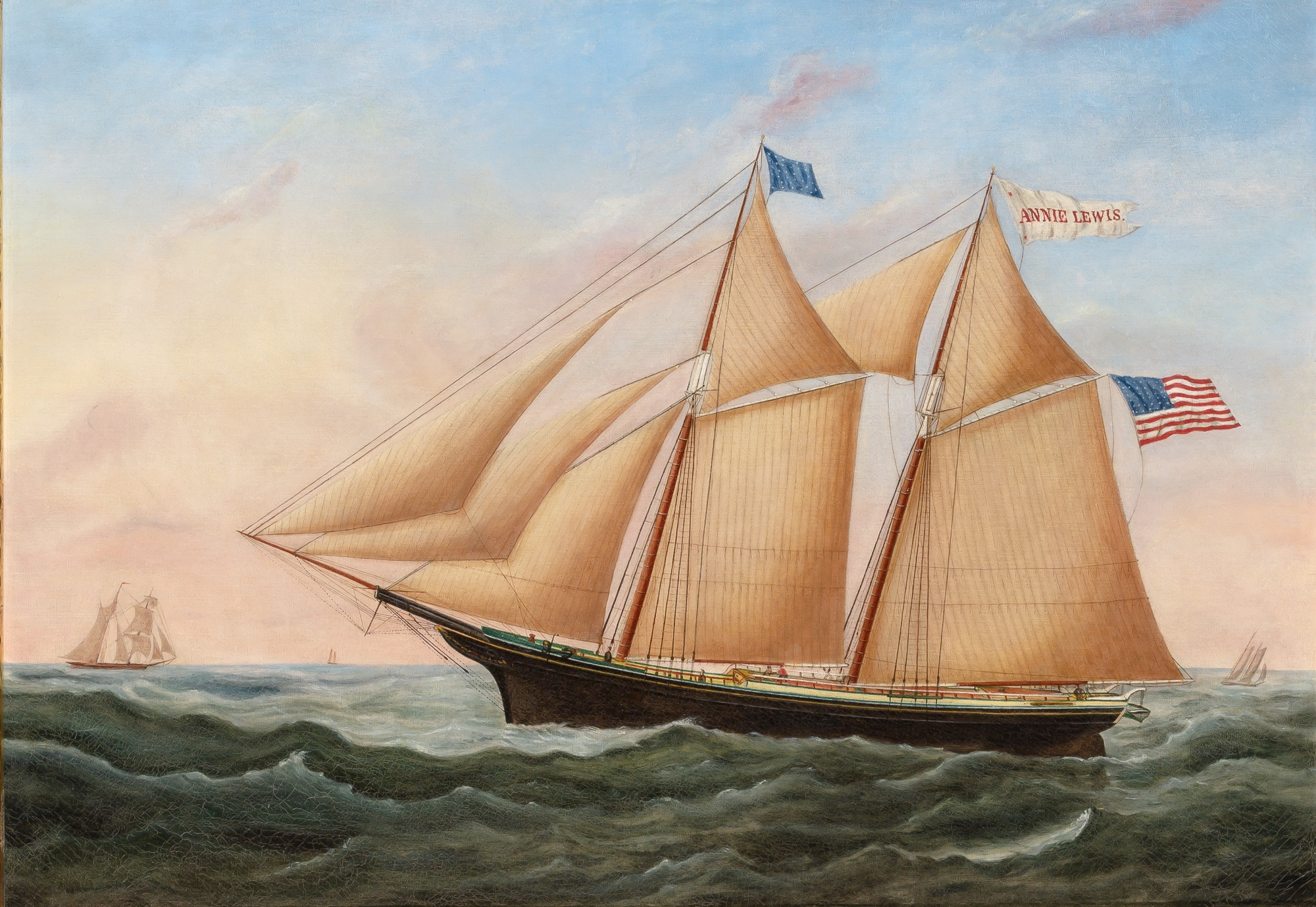 Joseph B. Smith | Portrait of the Schooner Annie Lewis (2019) | MutualArt