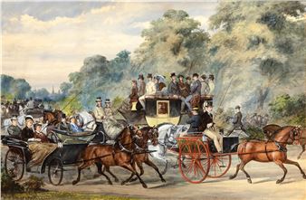 Coaching in Central Park - Edward Alfred Sargent