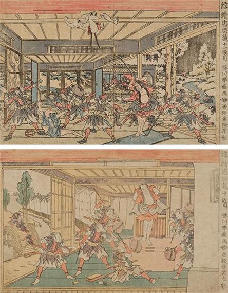 Chushingura by Katsukawa Shunsen, 1762