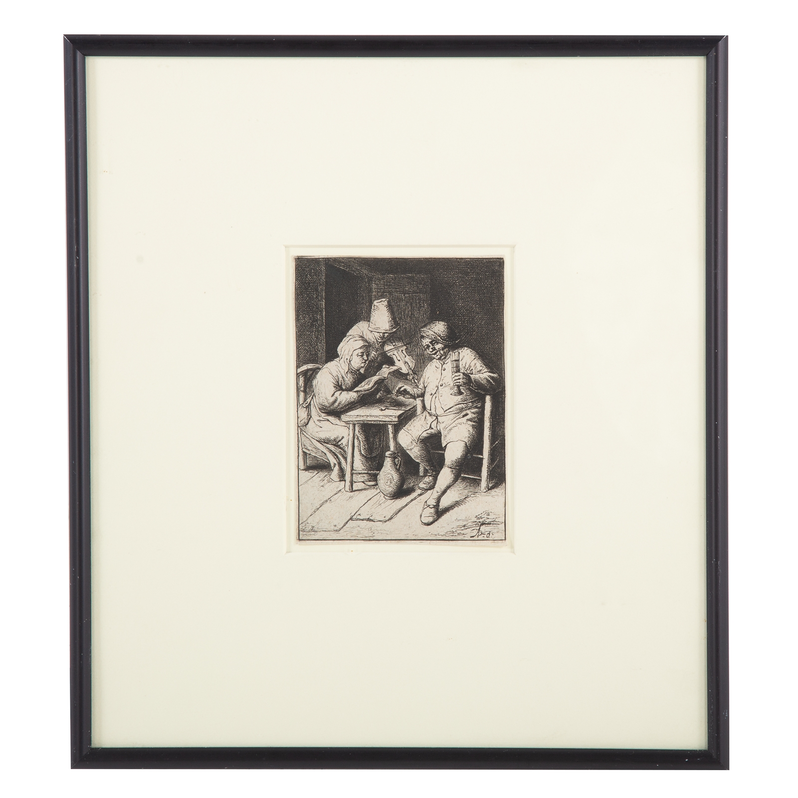 Artwork by Adriaen van Ostade, The Concert, Made of etching