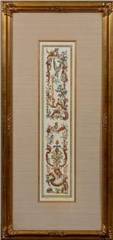 depicting putti amongst scrolls and foliage - Francois de Cuvillies