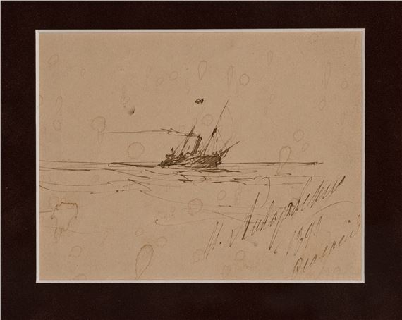 Ship at sea by Ivan Aivazovsky, 1890