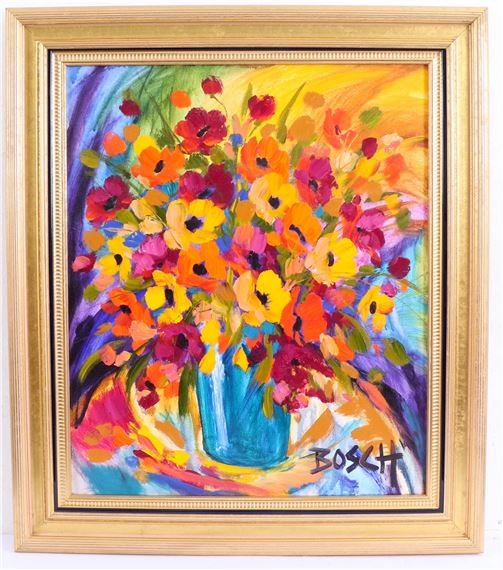 Cornelius Bosch POPPIES STILL LIFE MutualArt