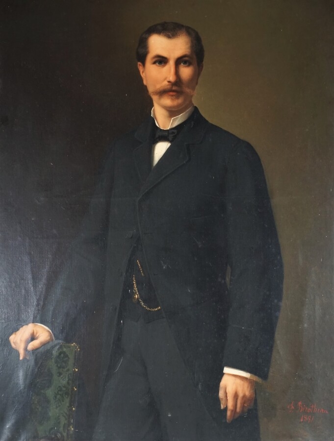 Artwork by Ferdinand Birotheau, Portrait de Charles Galicier, Made of Oil on canvas