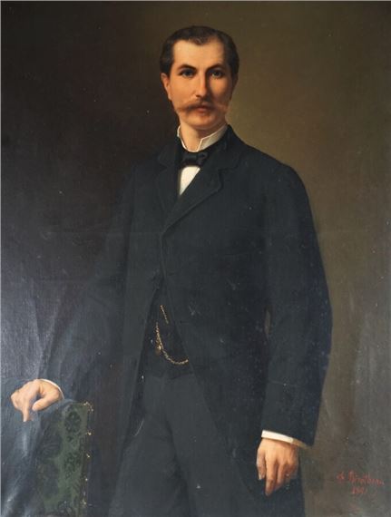 Portrait de Charles Galicier by Ferdinand Birotheau, 1881