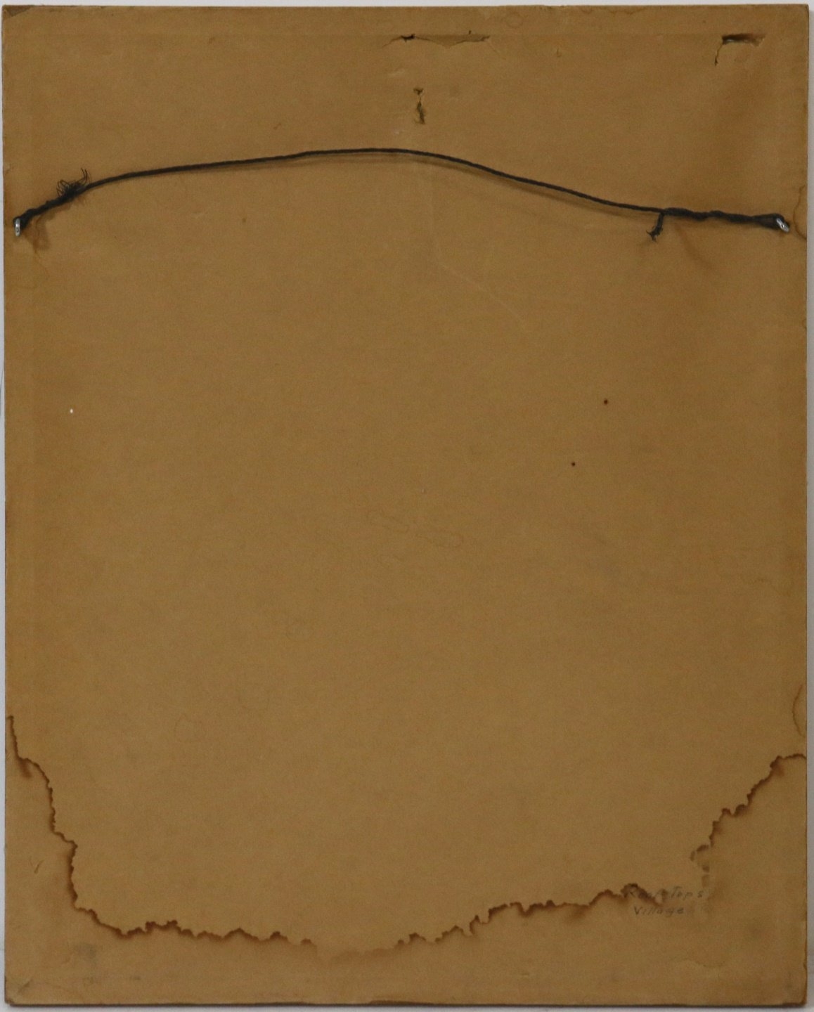 Artwork by B. Boldyreff, Village Rooftops, Made of WATERCOLOR ON PAPER